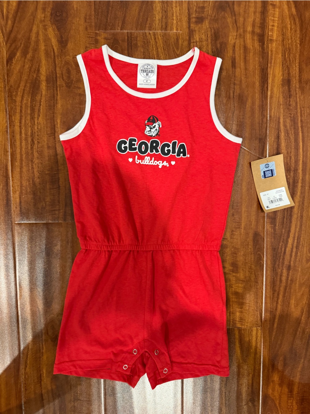 Toddler girls Georgia Bulldogs Romper New